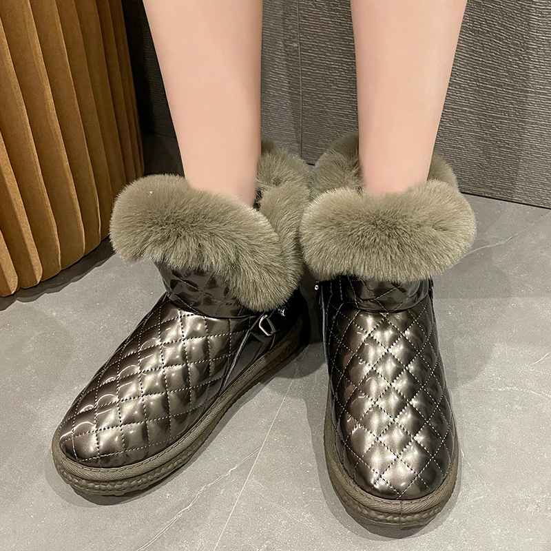 Shoes Lady Boots Flat Heel Boots-Women Winter Footwear Round Toe Plush Australia 2022 Med Rubber Fur Snow Basic Lace-Up Slip-On
Shoes Lady Boots Flat Heel Boots-Women Winter Footwear Round Toe Plush Australia 2022 Med Rubber Fur Snow Basic Lace-Up Slip-On
