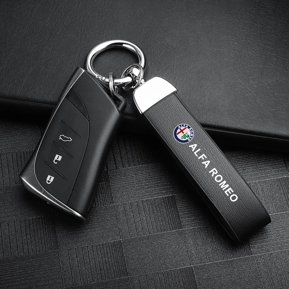 Luxury Metal Leather Car Logo Keychain Rings Key Chain Keyring Accessories For Alfa Romeo Giulietta 159 147 MiTo Bmw VW Mercedes
Luxury Metal Leather Car Logo Keychain Rings Key Chain Keyring Accessories For Alfa Romeo Giulietta 159 147 MiTo Bmw VW Mercedes
