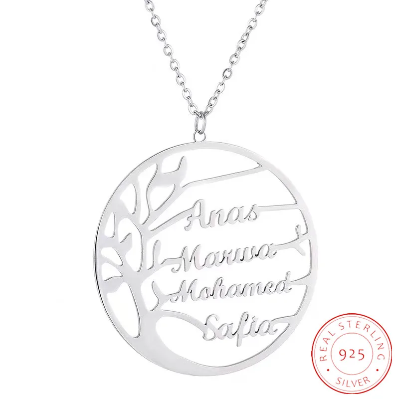 925 Sterling Silver Custom Life Tree Name Necklace Personalized Letter Choker Necklace Pendant For Women Men Girlfriend Gifts
925 Sterling Silver Custom Life Tree Name Necklace Personalized Letter Choker Necklace Pendant For Women Men Girlfriend Gifts