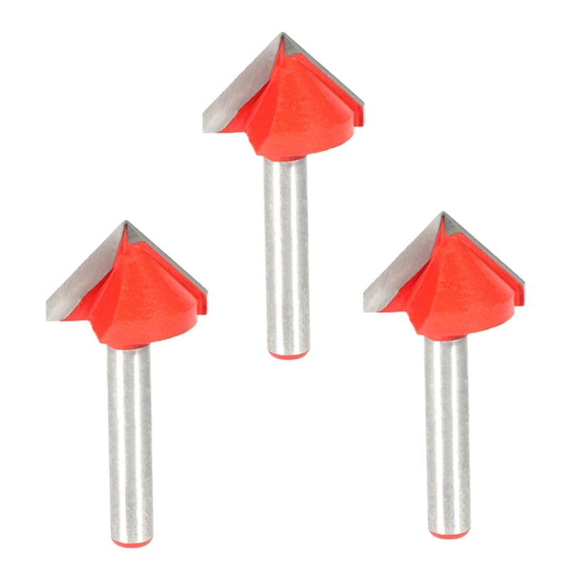 3X CNC Engraving V Groove Bit 3D Bits Router Carving Cutter Tool 90 Degree 6Mmx22mm
3X CNC Engraving V Groove Bit 3D Bits Router Carving Cutter Tool 90 Degree 6Mmx22mm