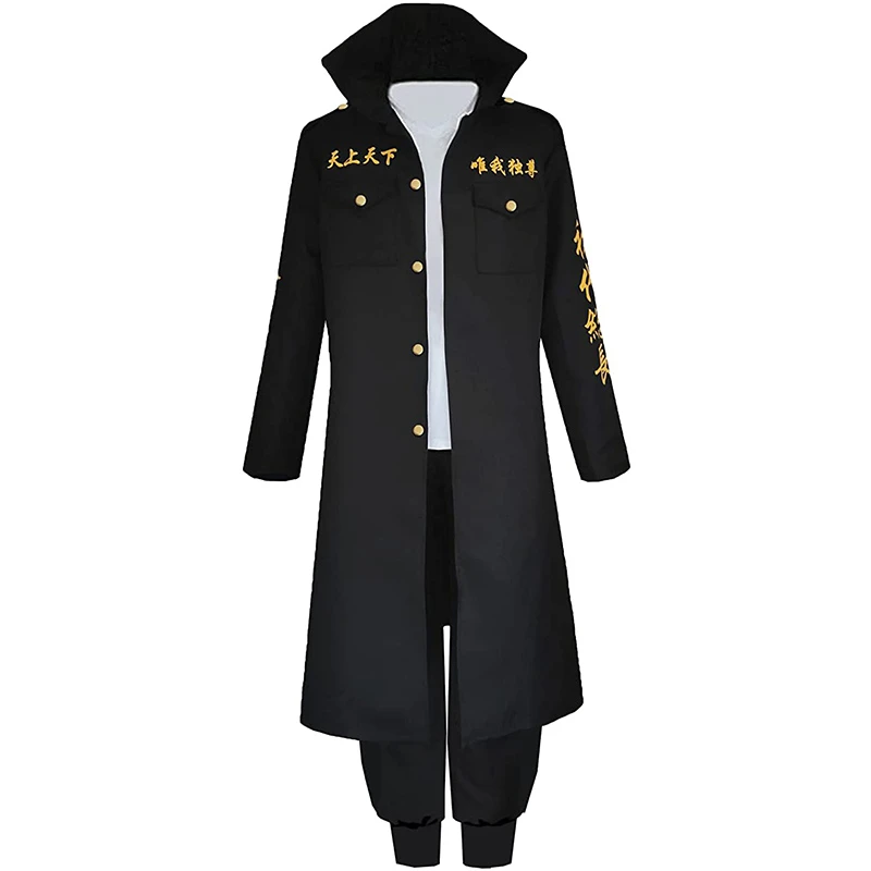 Anime Tokyo Revengers Sano Manjiro Cosplay Costume Cloak Tokyo Manji Gang Mikey Jacket Cloak Pants Wig Suit Halloween Costumes
Anime Tokyo Revengers Sano Manjiro Cosplay Costume Cloak Tokyo Manji Gang Mikey Jacket Cloak Pants Wig Suit Halloween Costumes