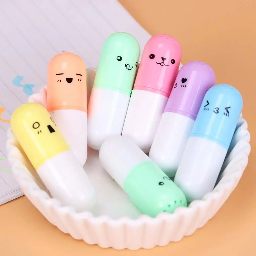 School Office Supply Highlight Mark Drawing Pen Vitamin Pill Shape Marker Pen Highlighter Fluorecent Pen Writing Tool
School Office Supply Highlight Mark Drawing Pen Vitamin Pill Shape Marker Pen Highlighter Fluorecent Pen Writing Tool