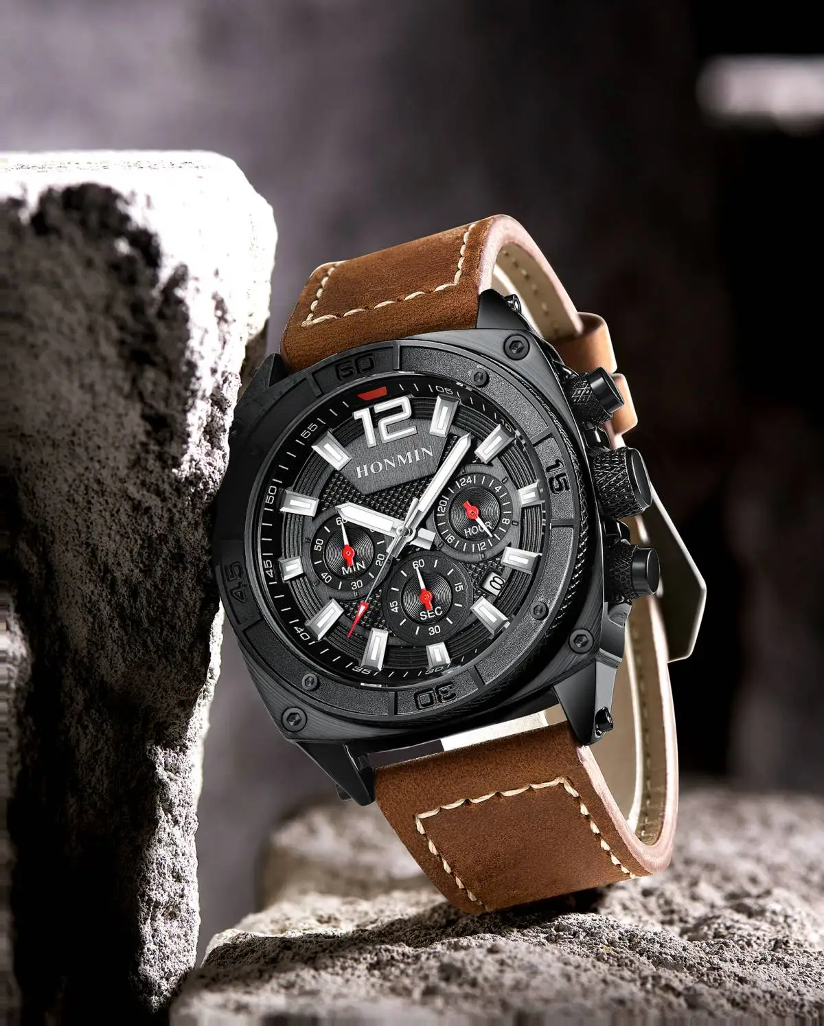 2022 New Brand HONMIN High Quality Watches for Men Casual Outdoor Sport Waterproof Wrist Watches Fine Leather Steel Dial HM8020
2022 New Brand HONMIN High Quality Watches for Men Casual Outdoor Sport Waterproof Wrist Watches Fine Leather Steel Dial HM8020