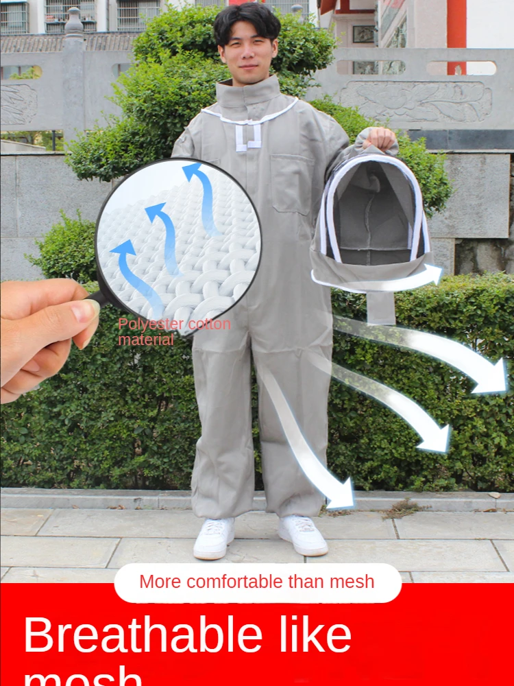 Bee Anti-Bee Suit Wasps Collecting Clothes Thickened Beekeeping One-Piece Anti-Bee Clothing Bee Tools Full Set Breathable
Bee Anti-Bee Suit Wasps Collecting Clothes Thickened Beekeeping One-Piece Anti-Bee Clothing Bee Tools Full Set Breathable