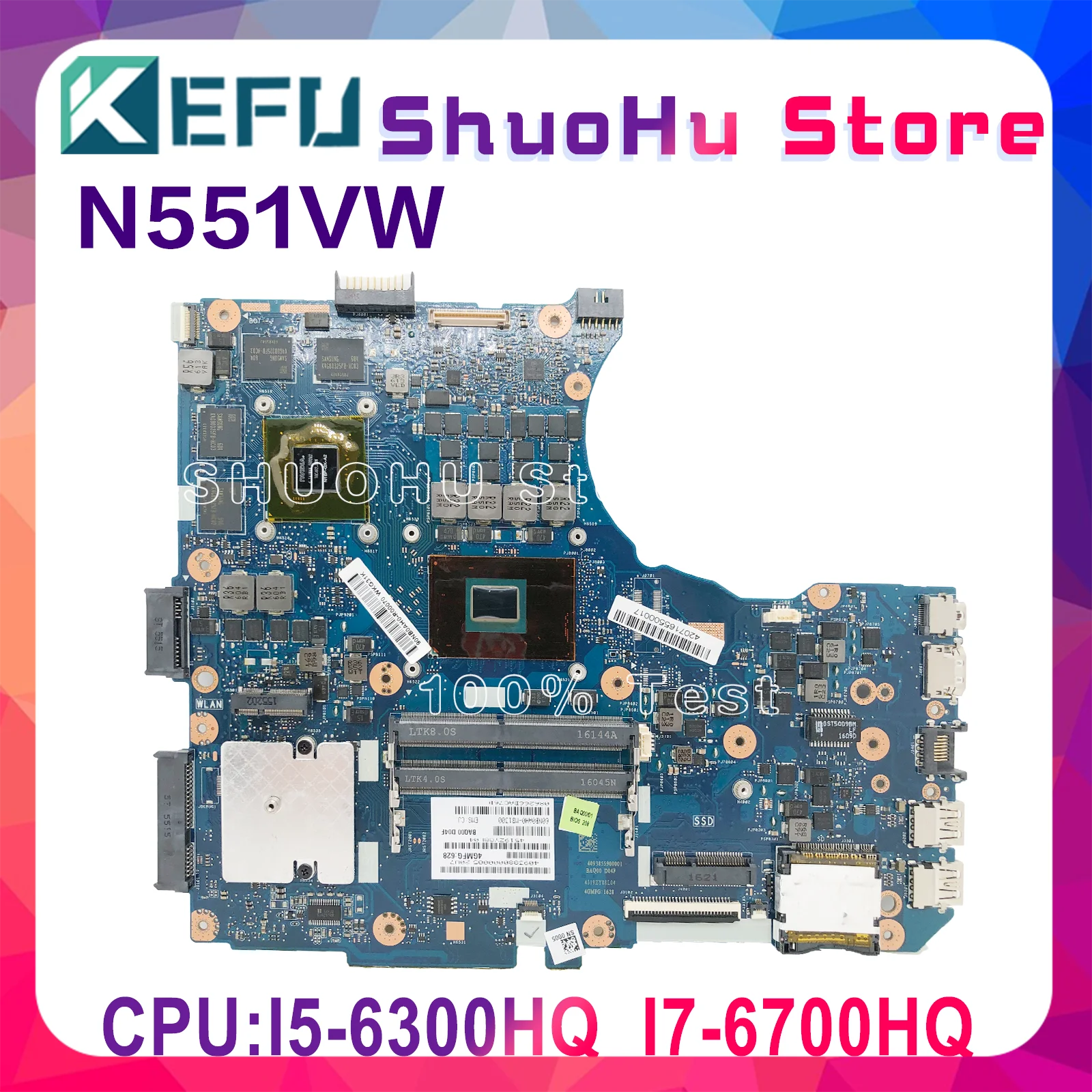 Материнская плата KEFU N552V x Материнская плата ASUS N552 N552V N552VW для ноутбука, процессор GTX960 протестирован на 100%, Полная работа
Материнская плата KEFU N552V x Материнская плата ASUS N552 N552V N552VW для ноутбука, процессор GTX960 протестирован на 100%, Полная работа