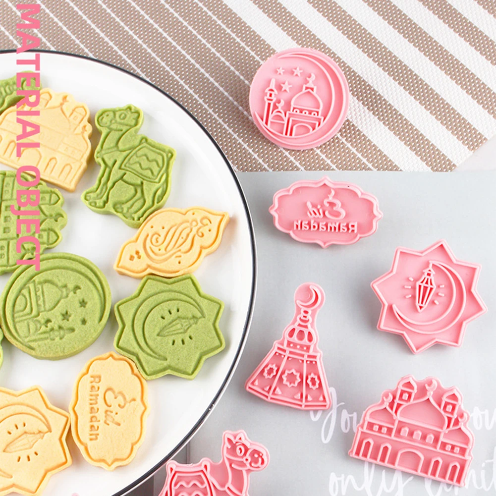 8Pcs Eid Mubarak Cookie Molds 3D Islamic Muslim Biscuit Fondant Cutters for Ramadan Decoration DIY Baking Tools Party Supplies
8Pcs Eid Mubarak Cookie Molds 3D Islamic Muslim Biscuit Fondant Cutters for Ramadan Decoration DIY Baking Tools Party Supplies