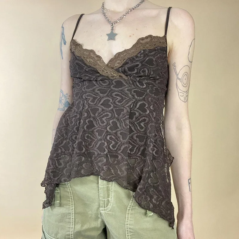 Dourbesty Fairycore Vintage Camis Top Women Heart Printed Sleeveless Backless Floral Lace-up Patchwork Sling Top Grunge Harajuku
Dourbesty Fairycore Vintage Camis Top Women Heart Printed Sleeveless Backless Floral Lace-up Patchwork Sling Top Grunge Harajuku
