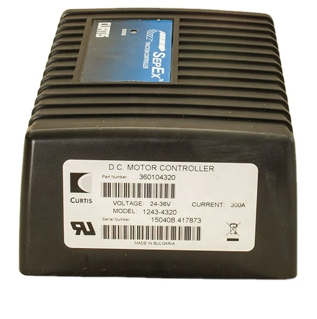 CURTIS DC SepEx Motor Controller 1243-4320 24V / 36V - 300A forklift stacker and electric mobility vehicle motor controller
CURTIS DC SepEx Motor Controller 1243-4320 24V / 36V - 300A forklift stacker and electric mobility vehicle motor controller