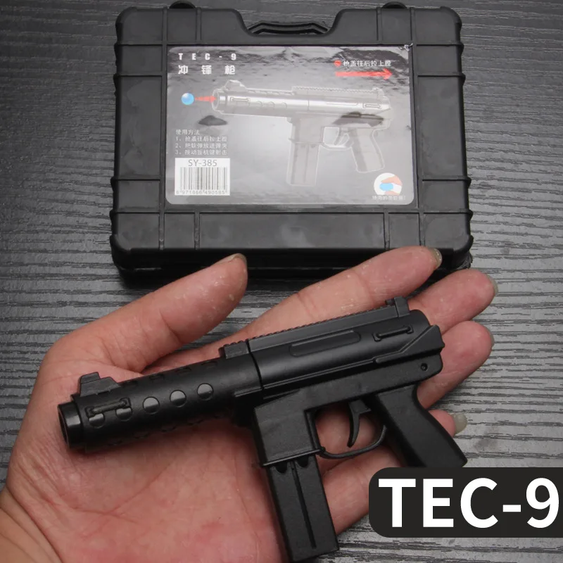 

Miniature Pistol TEC-9 P90 Revolver Toys Gun Model Kids Toys Soft Bullet Can Shoot Submachine Gun Weapon for Boys Party Favor