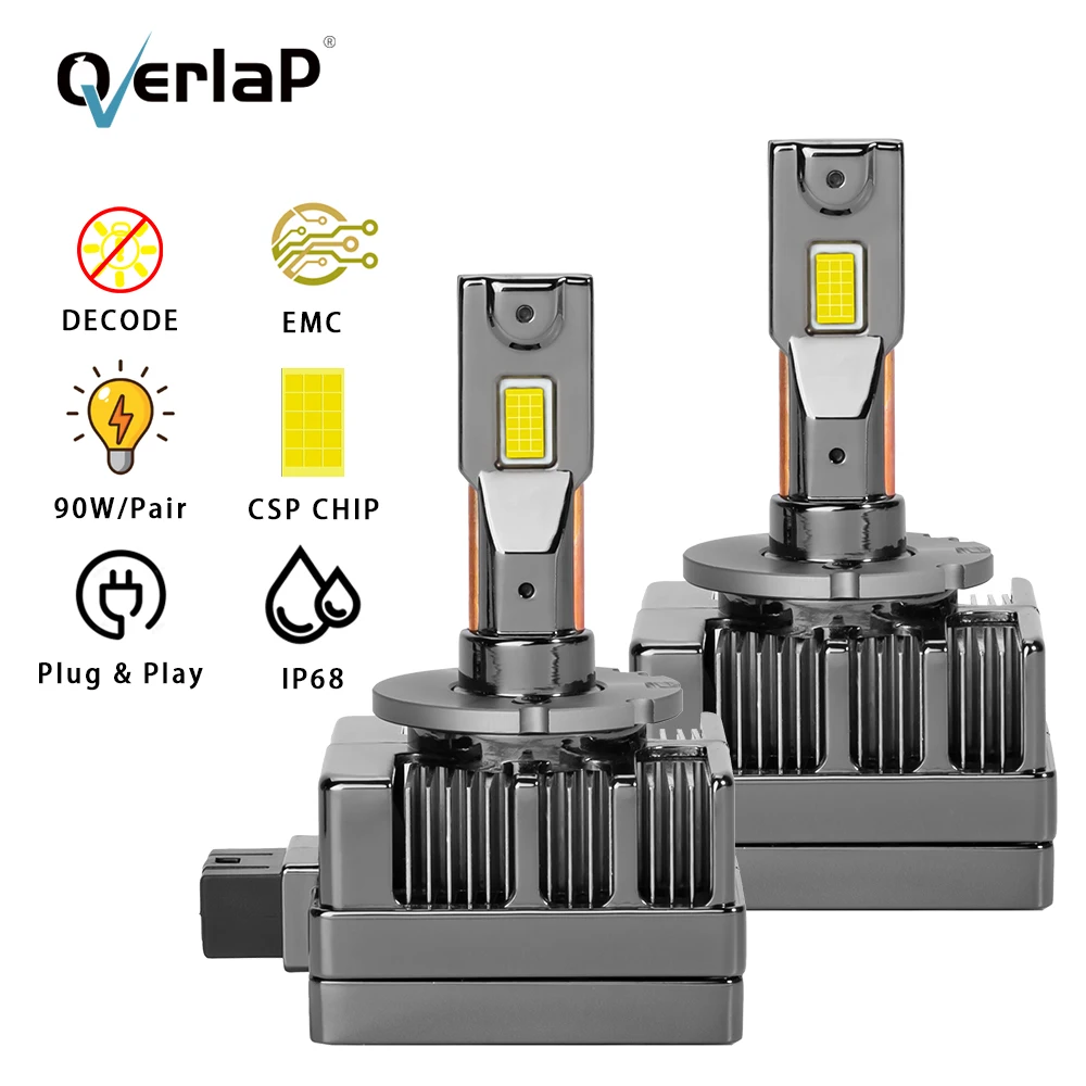 2PCS D1S LED Car Headlight D2S LED 6000K Auto Bulbs Canbus No Error 30000LM 80W D3S D8S D4S D1R D2R D3R D4R D8R CSP Chip
2PCS D1S LED Car Headlight D2S LED 6000K Auto Bulbs Canbus No Error 30000LM 80W D3S D8S D4S D1R D2R D3R D4R D8R CSP Chip