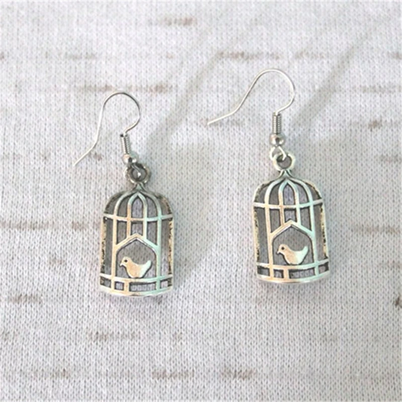Vintage Birdcage with Birdie Dangle Earrings Bird Cage Creative Earrings, Animal Lover Gift
Vintage Birdcage with Birdie Dangle Earrings Bird Cage Creative Earrings, Animal Lover Gift