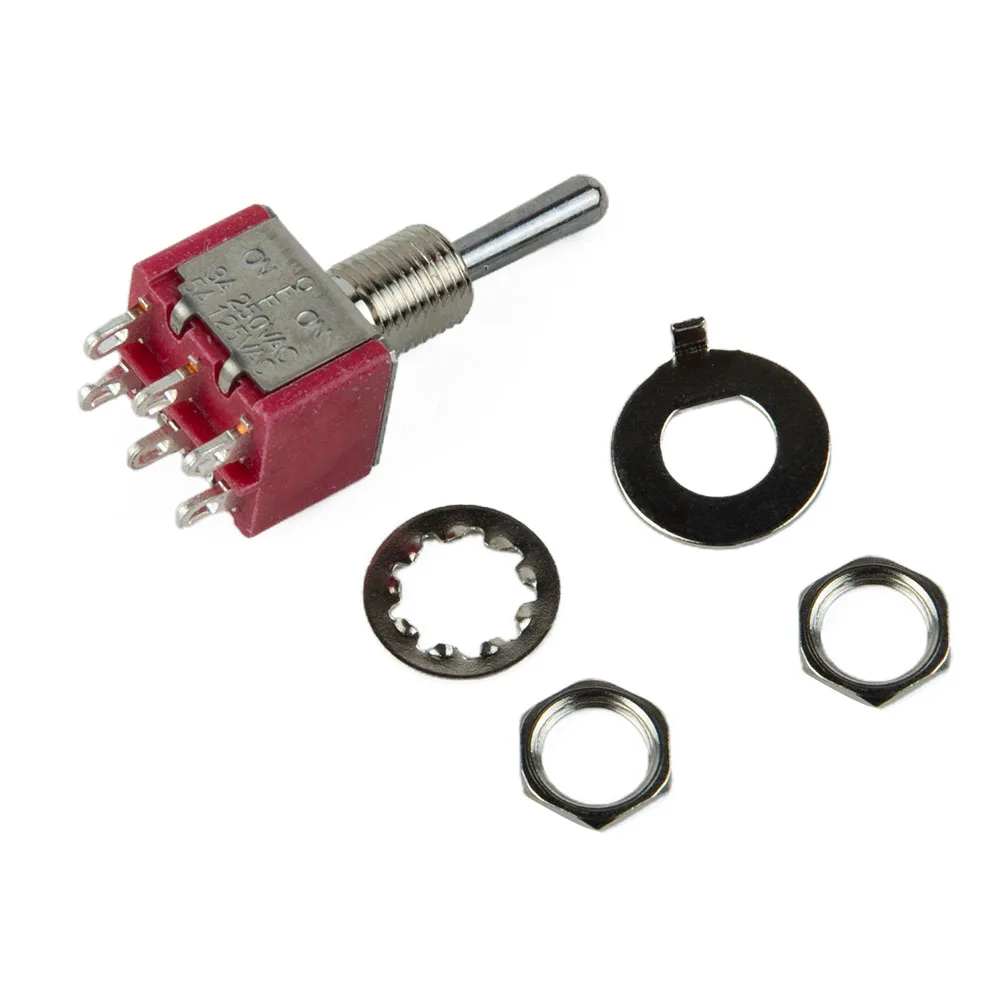 Rocker Toggle Guitar Switch Kits Metal&plastic ON-OFF-ON Parts Rocker Switch Toggle 3Way 6Pin Accessories Bass
Rocker Toggle Guitar Switch Kits Metal&plastic ON-OFF-ON Parts Rocker Switch Toggle 3Way 6Pin Accessories Bass