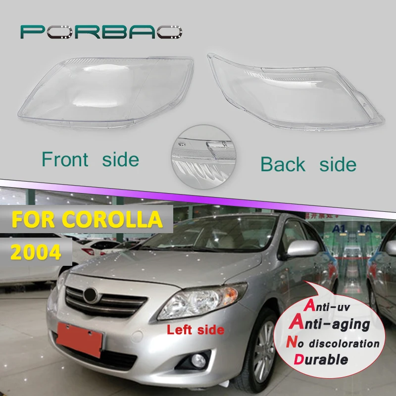 Headlight Transparent Glass Lens Cover for Corolla US.Version 2004 Front Lampshade Headlamp Clear Shell Replacement DIY
Headlight Transparent Glass Lens Cover for Corolla US.Version 2004 Front Lampshade Headlamp Clear Shell Replacement DIY