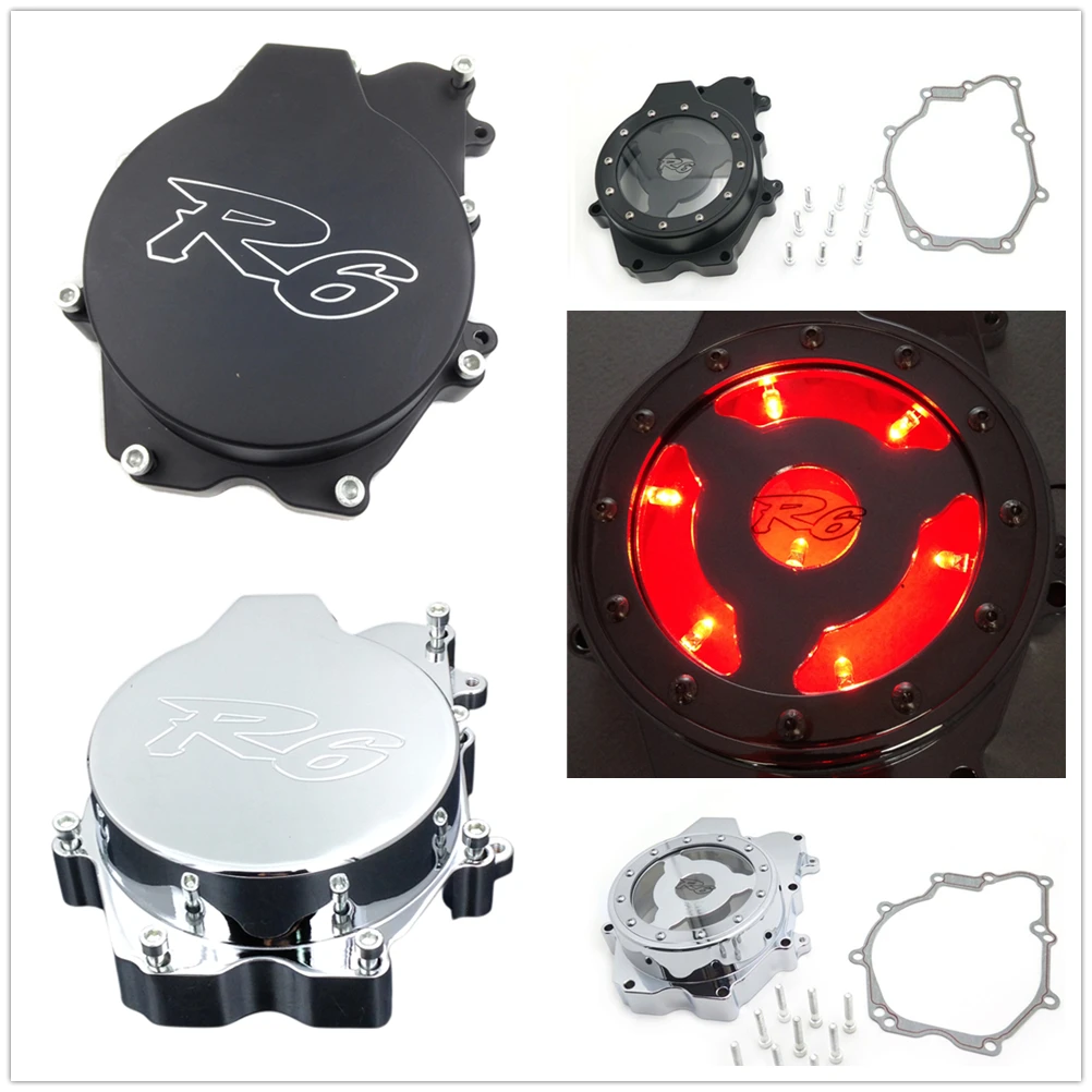 Black Stator Engine Cover See Through for Yamaha 2006--2009 YZF-R6S / 03-06 YZF-R6 Aftermarket Free Shipping Motorcycle Parts
Black Stator Engine Cover See Through for Yamaha 2006--2009 YZF-R6S / 03-06 YZF-R6 Aftermarket Free Shipping Motorcycle Parts