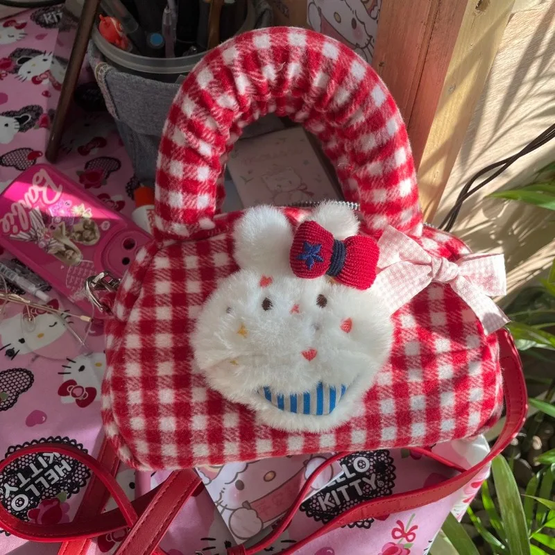 MBTI Red Plaid Shoulder Bags for Women Cute Bunny Fall New Fashion Small Purses and Handbags Casual Designer Crossbody Bag Sac
MBTI Red Plaid Shoulder Bags for Women Cute Bunny Fall New Fashion Small Purses and Handbags Casual Designer Crossbody Bag Sac