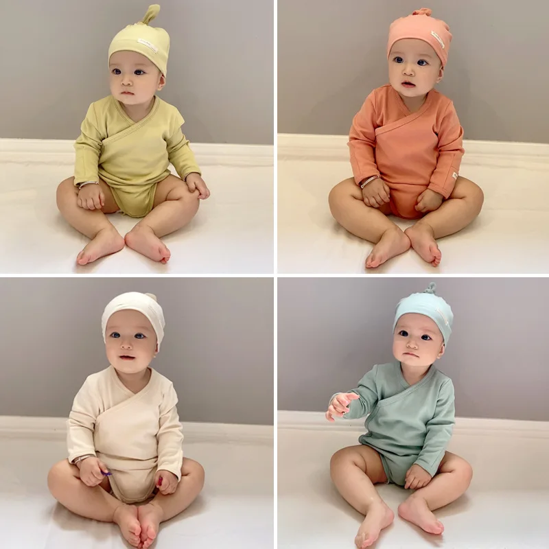 Ins Newborn Rompers Summer Baby Boy One-piece Clothes Cap Spring Solid Cotton Baby Girl Bodysuit New Born Onesies Roupa de bebe
Ins Newborn Rompers Summer Baby Boy One-piece Clothes Cap Spring Solid Cotton Baby Girl Bodysuit New Born Onesies Roupa de bebe