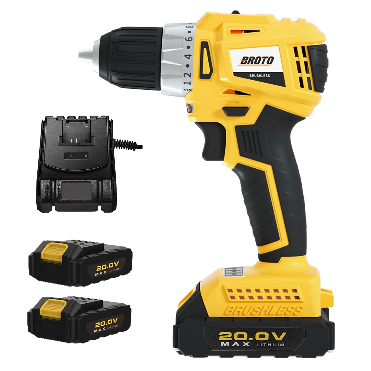 High-power 20V 10mm brushless cordless power drills electric drill power toolkit for woodworking bor listrik
High-power 20V 10mm brushless cordless power drills electric drill power toolkit for woodworking bor listrik