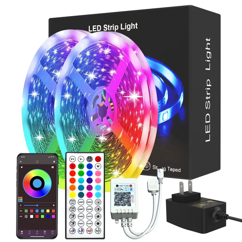 CORUI Smart App Music Sync Color Changing RGB Led Light Strip With Remote And Power Adapter,Led Lights For Bedroom
CORUI Smart App Music Sync Color Changing RGB Led Light Strip With Remote And Power Adapter,Led Lights For Bedroom