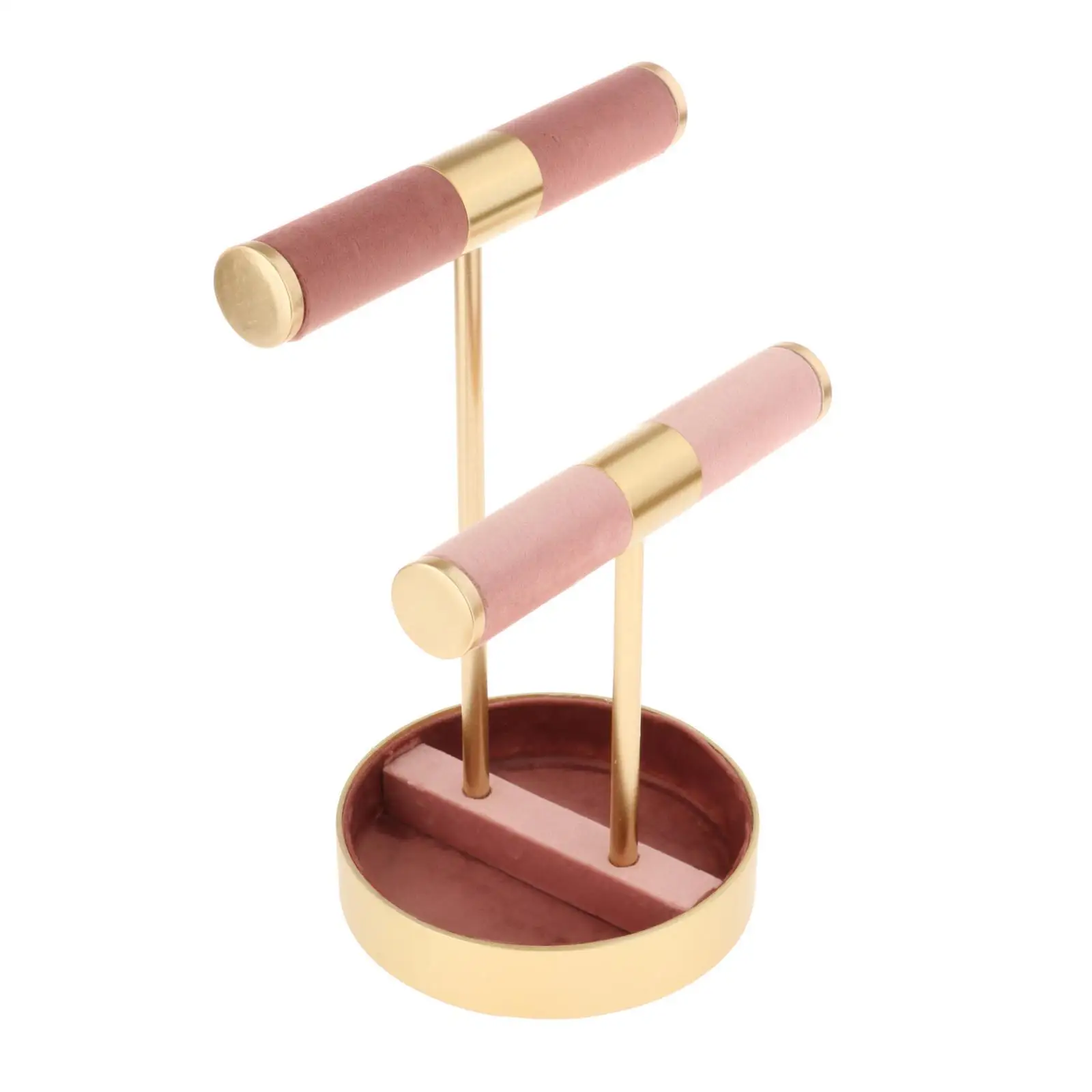 Double Layer T-Bar Bracelet Necklace Jewelry Display Stand for Home Organization
Double Layer T-Bar Bracelet Necklace Jewelry Display Stand for Home Organization