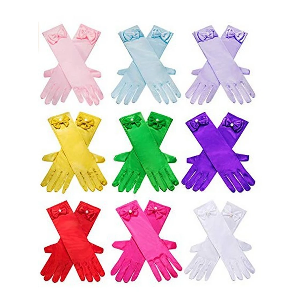 9 Pairs Elbow Satin Gloves Knitted Lightweight Mittens Long Barrel Charming Beautiful Bowknot Gloves Kids Party
9 Pairs Elbow Satin Gloves Knitted Lightweight Mittens Long Barrel Charming Beautiful Bowknot Gloves Kids Party