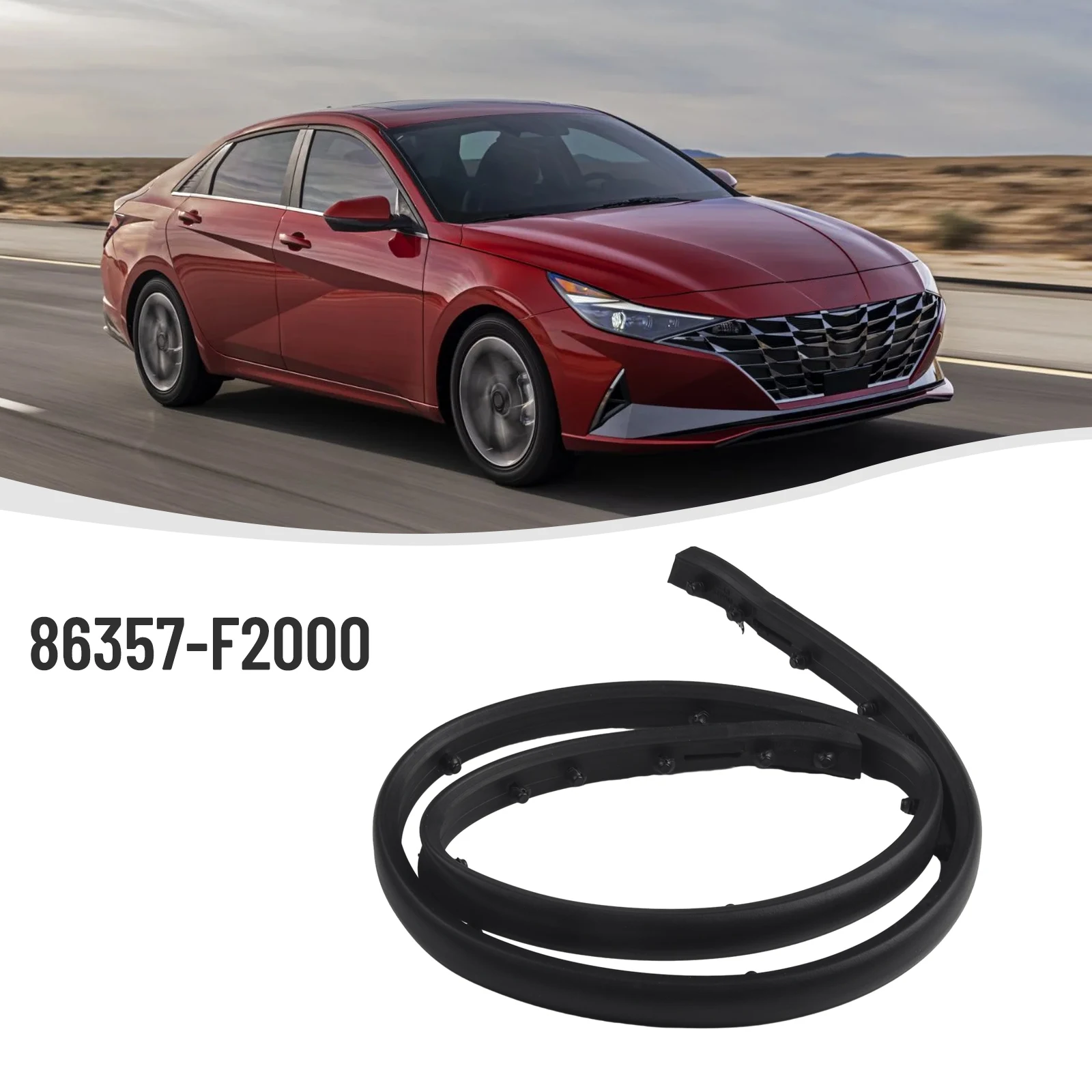 1Pcs Front Bumper Sight Shield Rubber Seal Strip Trim For Elantra Sedan 2017-2018 Black Hood Rubber Seal Strip
1Pcs Front Bumper Sight Shield Rubber Seal Strip Trim For Elantra Sedan 2017-2018 Black Hood Rubber Seal Strip