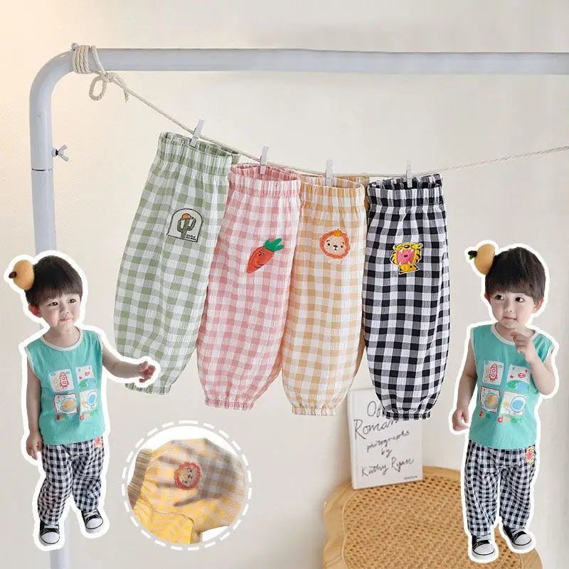 Boy Girl Summer Plaid Pants Kids Linen Pleated Casual Trousers Children Ankle-length Pants for Baby Boys Girls Cotton Color Pant
Boy Girl Summer Plaid Pants Kids Linen Pleated Casual Trousers Children Ankle-length Pants for Baby Boys Girls Cotton Color Pant