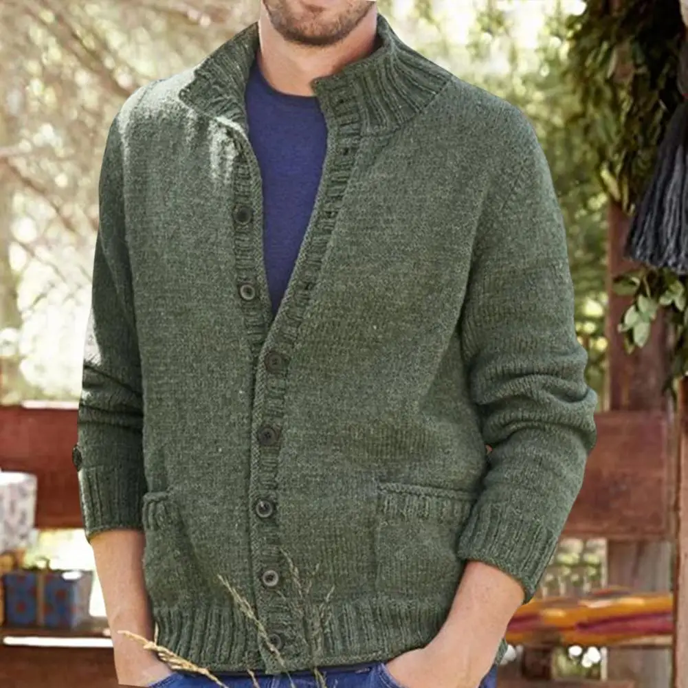 Dropshipping!!Autumn Winter Sweater Coat Buttons Single-breasted Stand Collar Knitted Cold-proof Cardigan Thick Men Coat
Dropshipping!!Autumn Winter Sweater Coat Buttons Single-breasted Stand Collar Knitted Cold-proof Cardigan Thick Men Coat