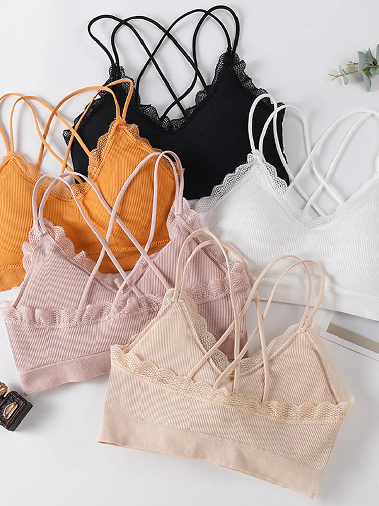 ASHEYWR Women Seamless Bras High Elastic Push Up Cross Straps Tube Top Underwear Solid Ribbed Beauty Back Bralette Female
ASHEYWR Women Seamless Bras High Elastic Push Up Cross Straps Tube Top Underwear Solid Ribbed Beauty Back Bralette Female