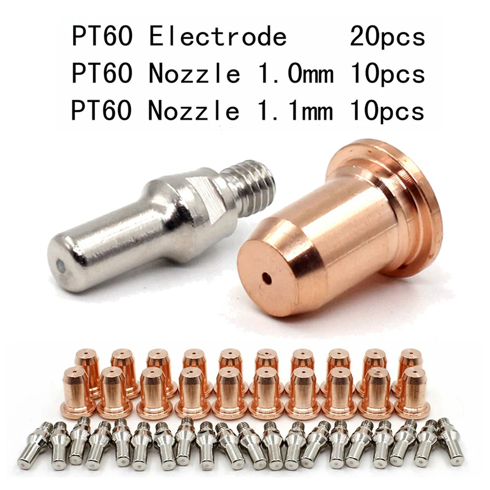 40pcs Plasma Tips Kit 1.0mm 1.1mm Electrode 52582 For IPT-60 PT60 PT40 IPT-40 Plasma Torch 1.0mm Nozzle 51313P1.0 WSP-061001
40pcs Plasma Tips Kit 1.0mm 1.1mm Electrode 52582 For IPT-60 PT60 PT40 IPT-40 Plasma Torch 1.0mm Nozzle 51313P1.0 WSP-061001
