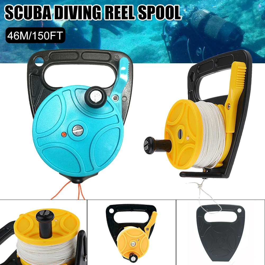 Scuba Diving Reel With Thumb Stopper Handle 150ft Line SMB Reel For Wreck Exploration Recreational Diving Spearfishing Dropship
Scuba Diving Reel With Thumb Stopper Handle 150ft Line SMB Reel For Wreck Exploration Recreational Diving Spearfishing Dropship