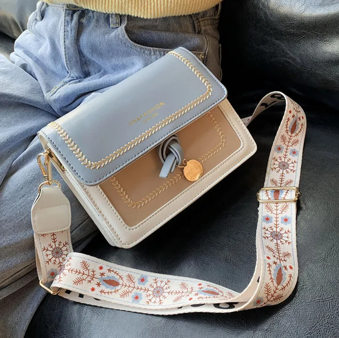 Chain Flap Bags for Women Shoulder Bag Patchwork PU Leather Ladies Handbag 2022 Luxury Broad Strap Female Messenger Bags Bolsas
Chain Flap Bags for Women Shoulder Bag Patchwork PU Leather Ladies Handbag 2022 Luxury Broad Strap Female Messenger Bags Bolsas