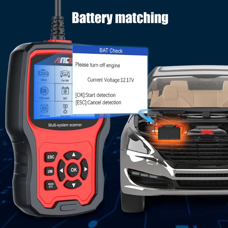 OBD2 Scanner for Volkswagen VW Audi Skoda Seat Car Scanner OBDII Code Reader Oil Service EPB TPMS SAS Reset Injector Coding Full
OBD2 Scanner for Volkswagen VW Audi Skoda Seat Car Scanner OBDII Code Reader Oil Service EPB TPMS SAS Reset Injector Coding Full
