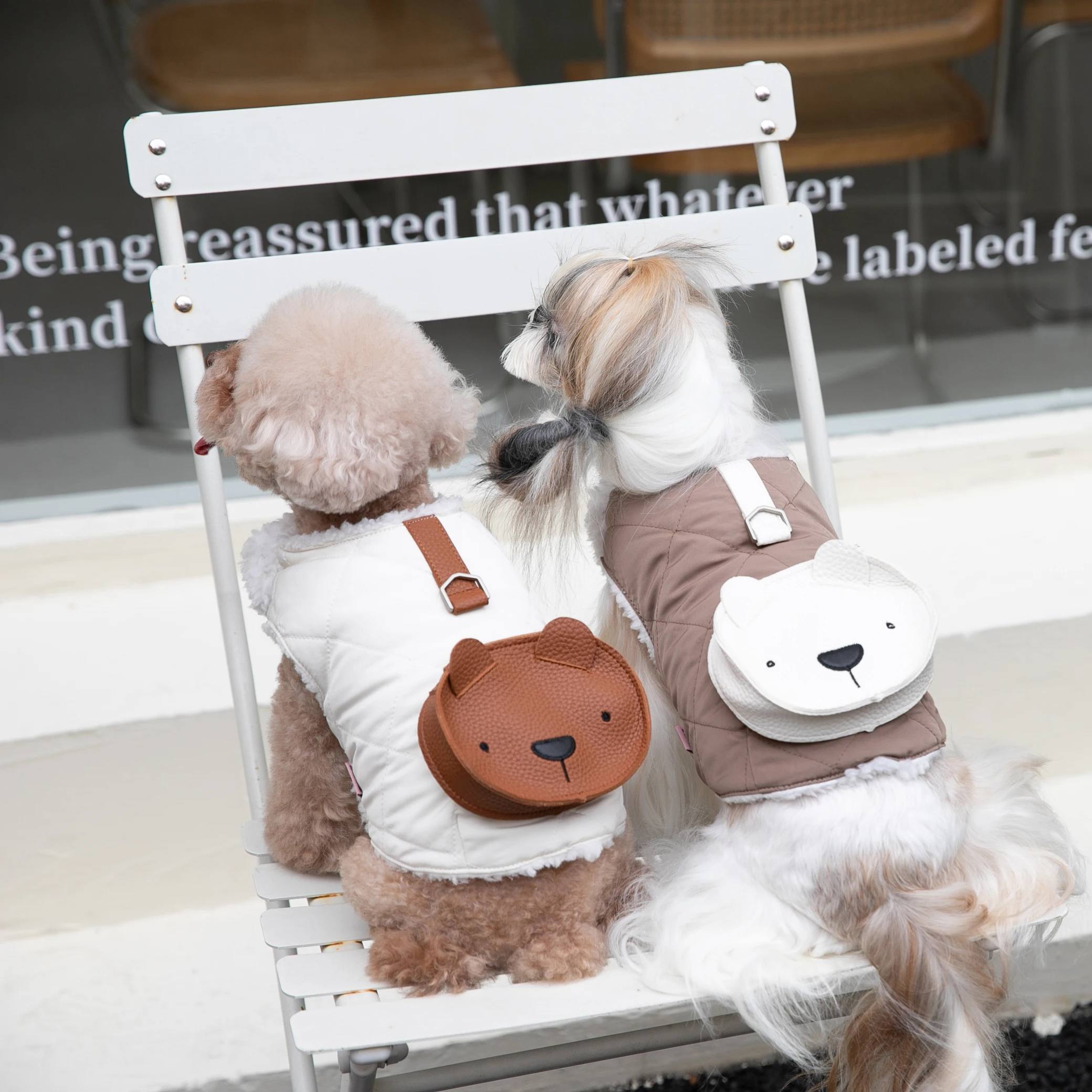 Winter Warm Cotton Jacket Plush Strap Tractable Vest Pet Clothes With backpack Cats and Dogs Clothes Teddy Bears Coat Bear Bag
Winter Warm Cotton Jacket Plush Strap Tractable Vest Pet Clothes With backpack Cats and Dogs Clothes Teddy Bears Coat Bear Bag