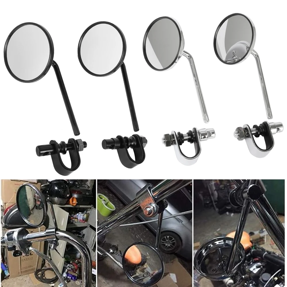 2022 1Pair 22-25mm Motorcycle Handlebar Rear View Mirrors Round Convex Clip-On Retro for Harley Honda Chopper Cruiser Cafe Racer
2022 1Pair 22-25mm Motorcycle Handlebar Rear View Mirrors Round Convex Clip-On Retro for Harley Honda Chopper Cruiser Cafe Racer
