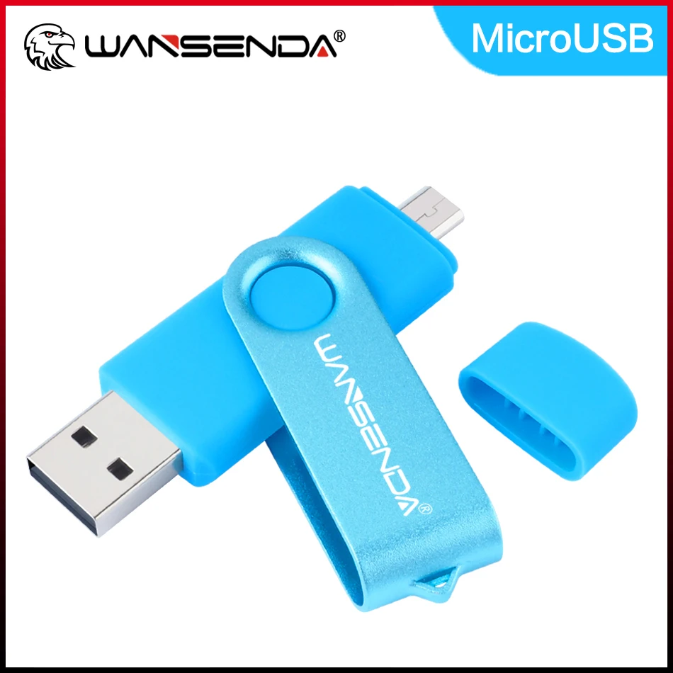 

Флэш-накопитель WANSENDA Micro USB, 32 ГБ, OTG, флэш-накопитель 16 ГБ, 64 ГБ, 128 ГБ, 256 ГБ, флэш-накопитель Micro USB, флэш-накопитель для мобильного телефона/ПК