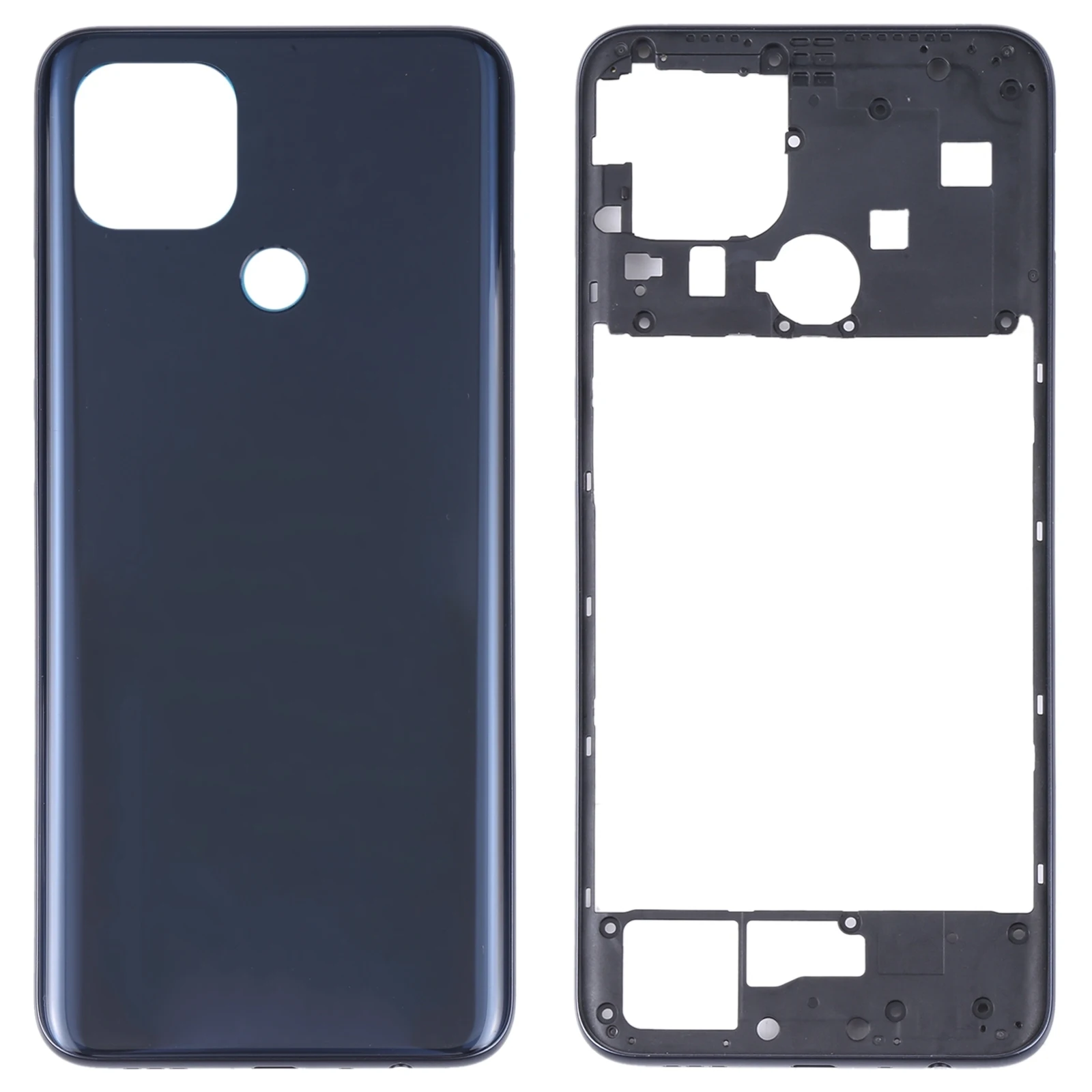 

Battery Back Cover with Middle Frame For OPPO A15/A15S/A35 Rear Door full Housing Replacement Parts