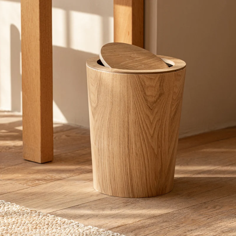 Log Style Waste Bins with Lid, Simple Wooden Trash Can, Creative Family, Hotel, Living Room, Bedroom with Flip Paper Basket
Log Style Waste Bins with Lid, Simple Wooden Trash Can, Creative Family, Hotel, Living Room, Bedroom with Flip Paper Basket