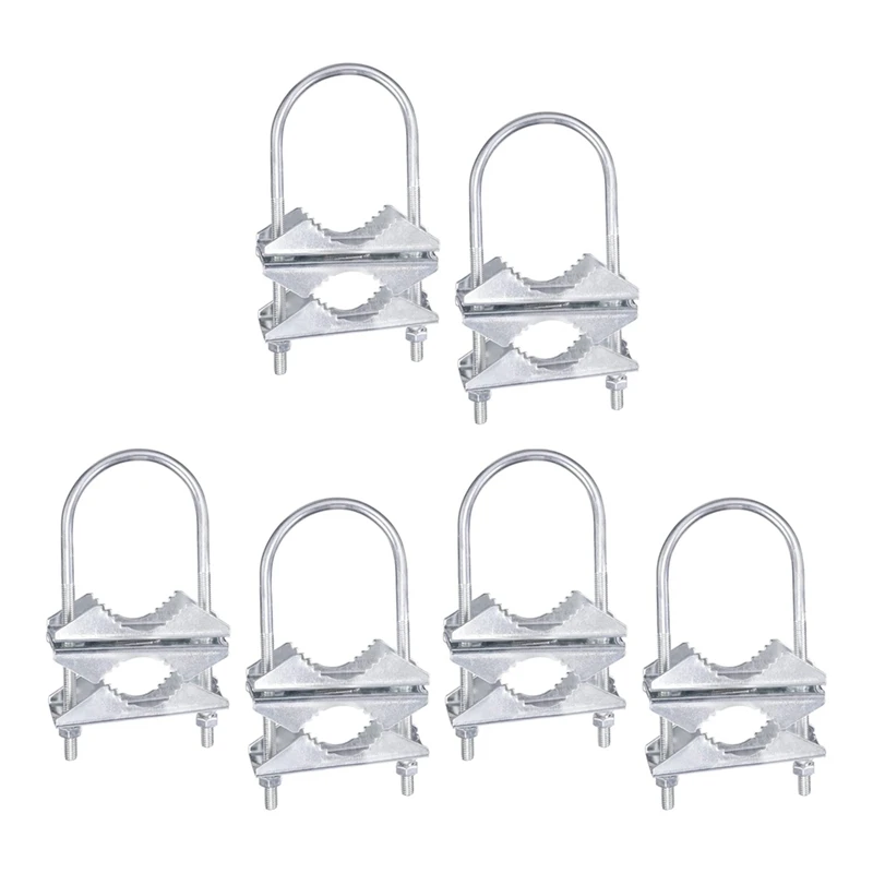 Botique-Double Antenna Mast Clamp V-Jaw Bracket U Bolts Pipe Mounting Hardware 6 Sets For Yagi Wifi Antenna, TV Antenna
Botique-Double Antenna Mast Clamp V-Jaw Bracket U Bolts Pipe Mounting Hardware 6 Sets For Yagi Wifi Antenna, TV Antenna