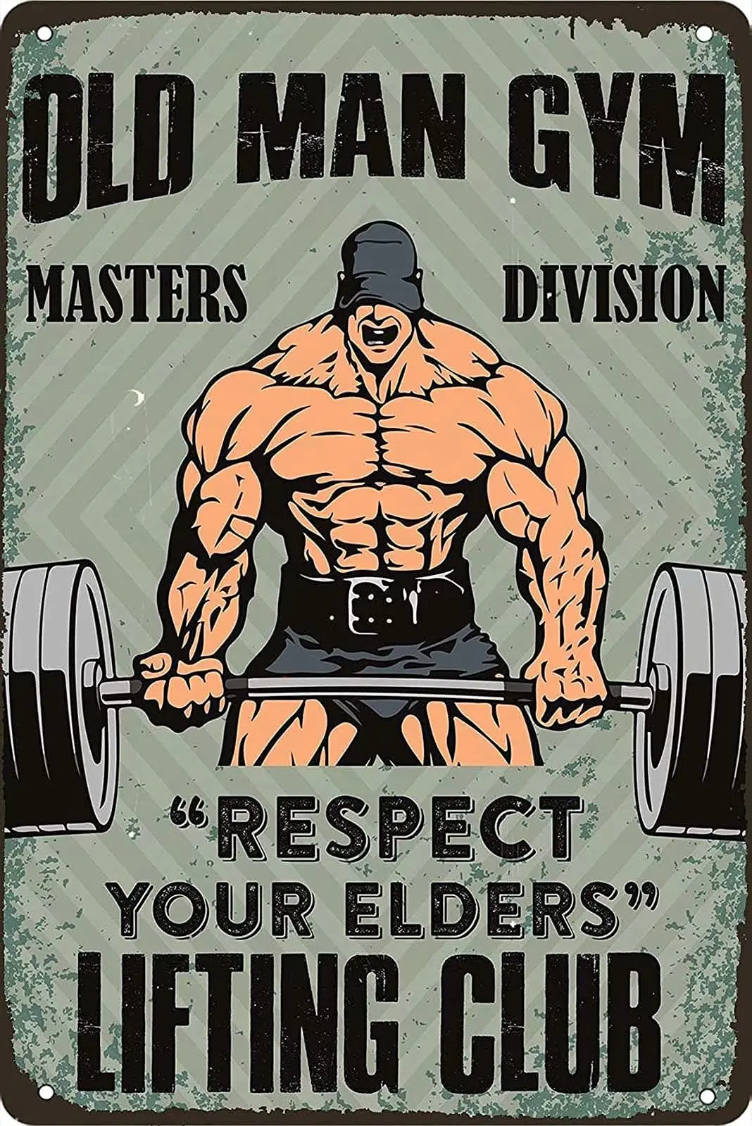 Retro Metal Tin Sign Wall Decor - Old Man Gym - Funny Vintage Tin Sign Wall Plaque Poster for Cafe Bar Restaurant Supermarket Sh
Retro Metal Tin Sign Wall Decor - Old Man Gym - Funny Vintage Tin Sign Wall Plaque Poster for Cafe Bar Restaurant Supermarket Sh