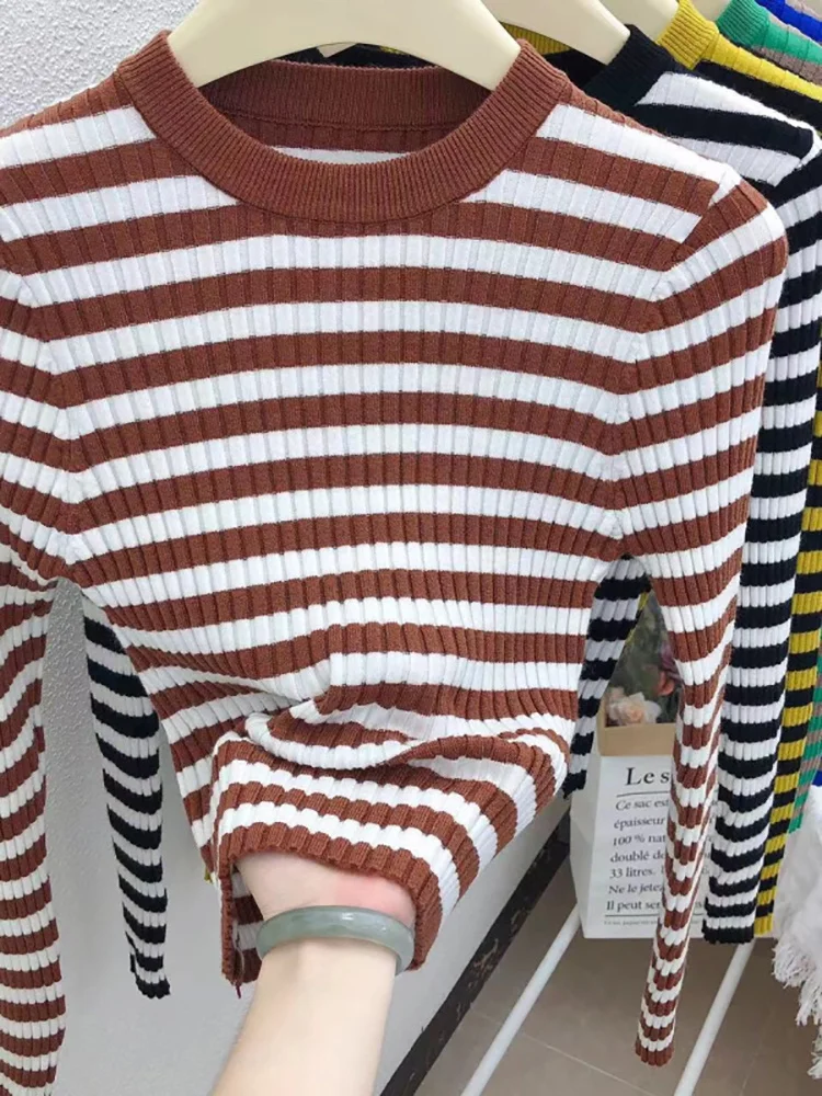 Hot Sale 2023 women's sweater female O-Neck Stripe long sleeve sweaters Women Pullovers chic female women's jumper pull
Hot Sale 2023 women's sweater female O-Neck Stripe long sleeve sweaters Women Pullovers chic female women's jumper pull