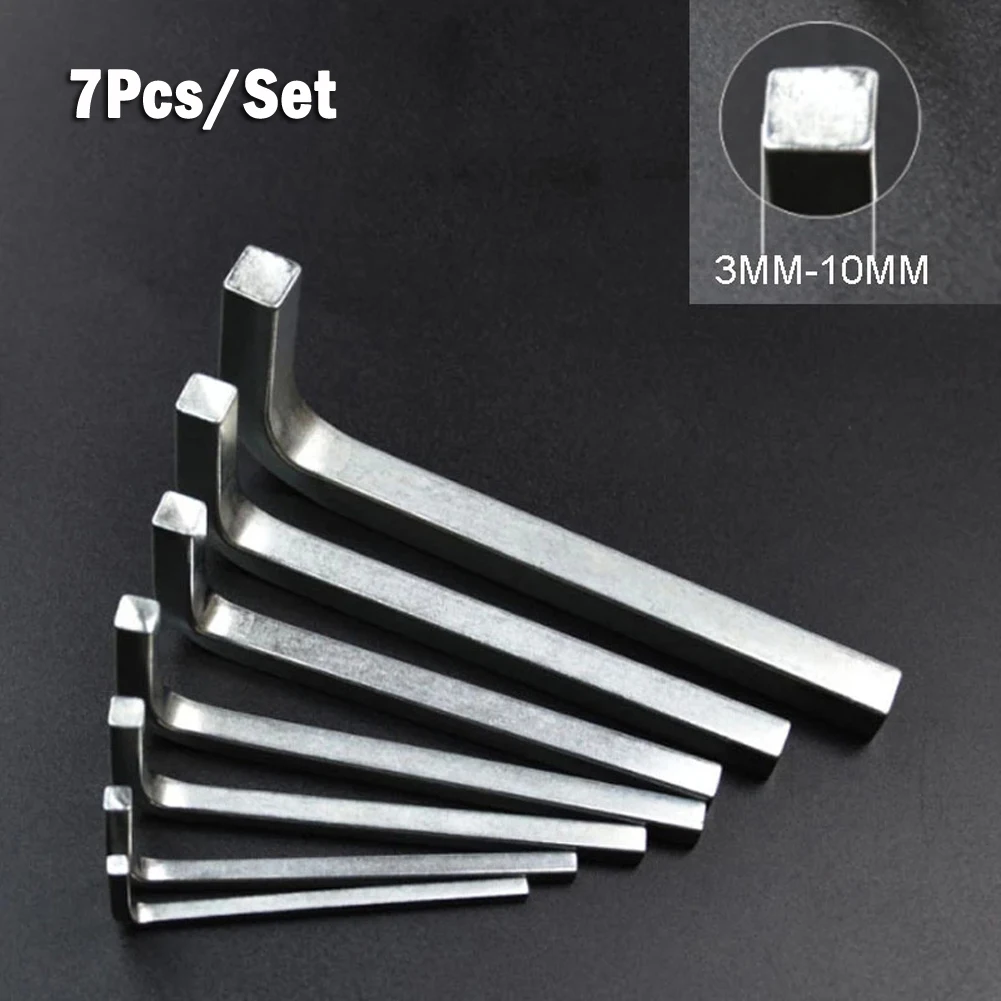 7Pcs/Set Allen Wrench L Shape Square Head Wrench Square Key 4 Point Wrench Screwdriver Set For Tightening Screws
7Pcs/Set Allen Wrench L Shape Square Head Wrench Square Key 4 Point Wrench Screwdriver Set For Tightening Screws