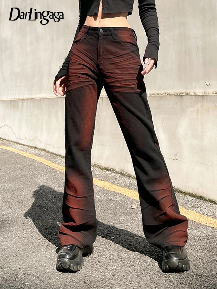 Darlingaga Gothic Grunge Gradient Low Rise Jeans for Women Tie Dye Harajuku Denim Trousers Streetwear Y2K Flared Pants Aesthetic
Darlingaga Gothic Grunge Gradient Low Rise Jeans for Women Tie Dye Harajuku Denim Trousers Streetwear Y2K Flared Pants Aesthetic