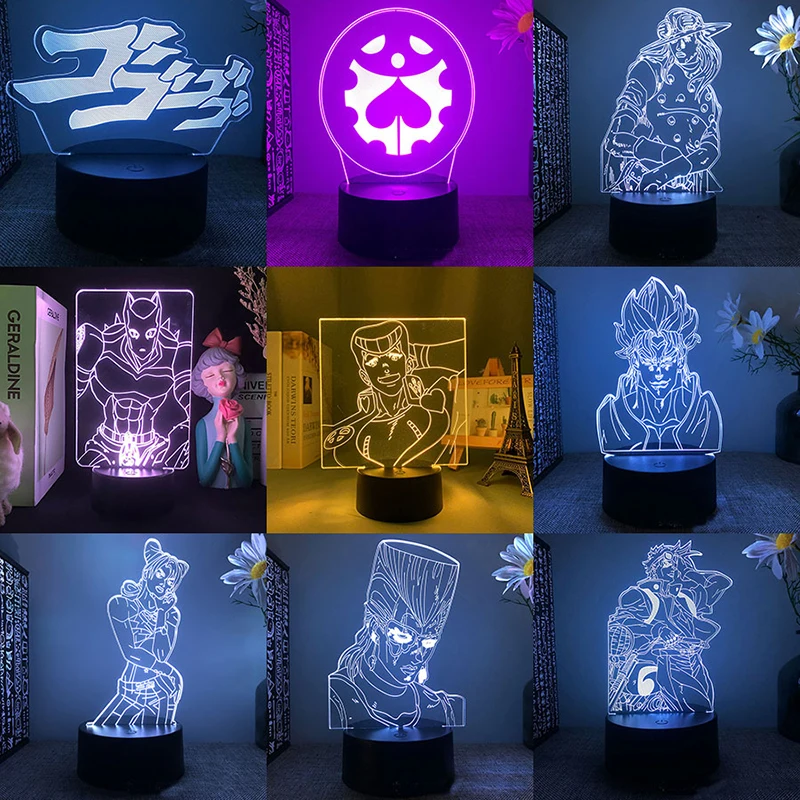 Jojo Bizarre Adventure Kujo Jotaro 3d Led Lamp For Bedroom Night Lights Anime Mange Figure Avatar Room Decor Luces Cute Gift
Jojo Bizarre Adventure Kujo Jotaro 3d Led Lamp For Bedroom Night Lights Anime Mange Figure Avatar Room Decor Luces Cute Gift