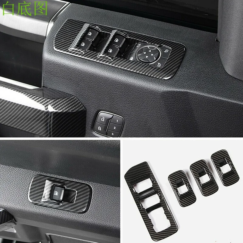 Car Window Lift Switch Button Cover Trim Stickers for Ford F150 F-150 2015-2020 Carbon Pattern Interior Door Armrest Panel Frame
Car Window Lift Switch Button Cover Trim Stickers for Ford F150 F-150 2015-2020 Carbon Pattern Interior Door Armrest Panel Frame
