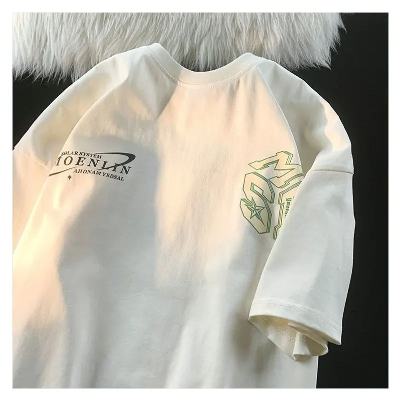 Summer pure cotton American trendy brand letter printed short sleeved T-shirt for men oversize loose couple wear T shirt y2k top
Summer pure cotton American trendy brand letter printed short sleeved T-shirt for men oversize loose couple wear T shirt y2k top