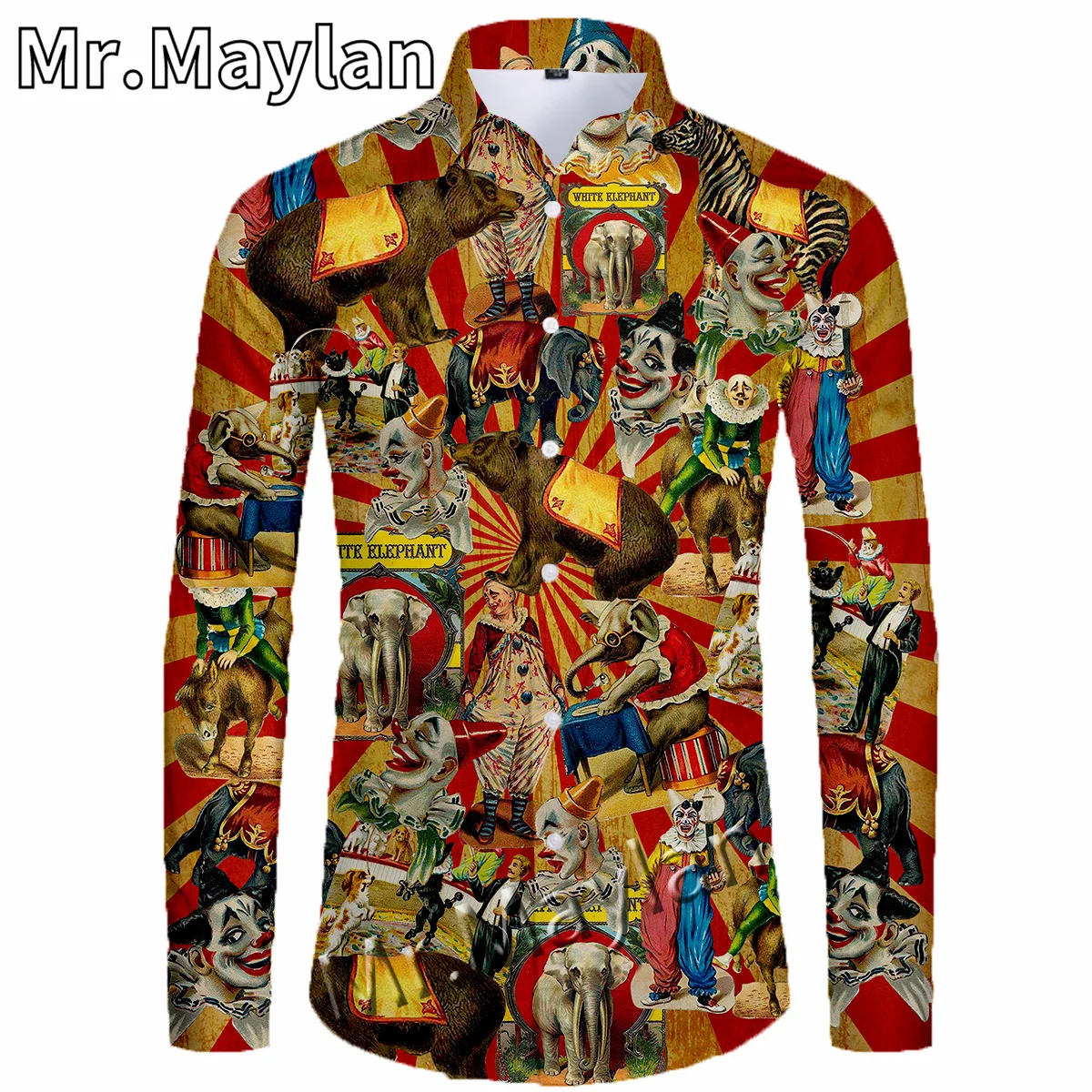 Гавайская пляжная рубашка с 3D принтом цирковых клоунов, праздничная уличная одежда, рубашки с длинным рукавом, большие размеры 5XL
Гавайская пляжная рубашка с 3D принтом цирковых клоунов, праздничная уличная одежда, рубашки с длинным рукавом, большие размеры 5XL