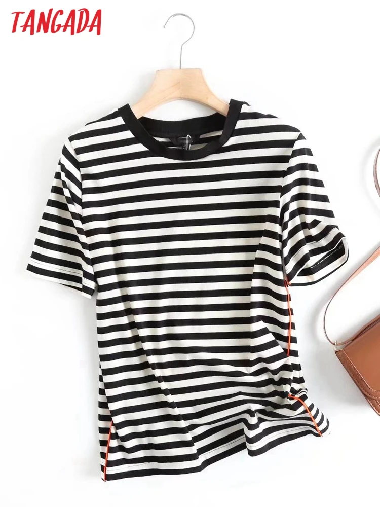 Tangada Women Vintage Striped Cotton T Shirt Long Sleeve O Neck Tees Ladies Casual Tee Shirt Street Wear Top 4C53
Tangada Women Vintage Striped Cotton T Shirt Long Sleeve O Neck Tees Ladies Casual Tee Shirt Street Wear Top 4C53