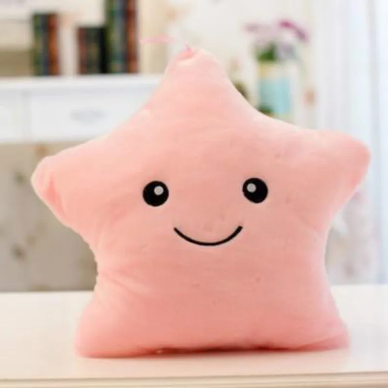 34CM Creative for Kids Children Girls Toy Luminous Pillow Soft Plush Glowing Colorful Stars Cushion Led Light Toys Gift
34CM Creative for Kids Children Girls Toy Luminous Pillow Soft Plush Glowing Colorful Stars Cushion Led Light Toys Gift