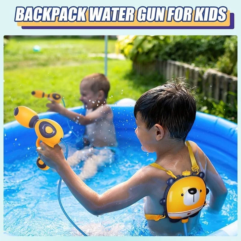 Water Gun Backpack for Kids Beach Games Toys Water Guns Toy Sprayer for Children Summer Outdoor for Boys Toys Beach Toys Gifts
Water Gun Backpack for Kids Beach Games Toys Water Guns Toy Sprayer for Children Summer Outdoor for Boys Toys Beach Toys Gifts