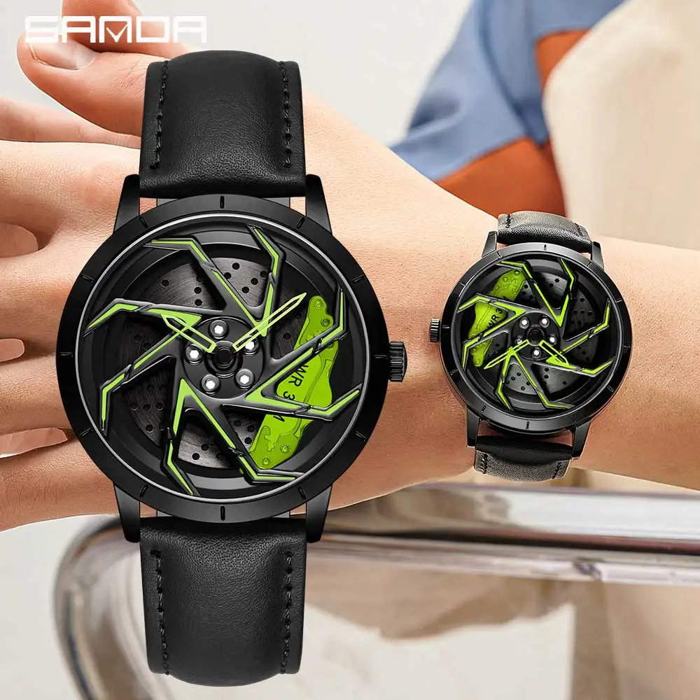 Fashion Mens Watches Luxury 360 Rotating Car Wheel Dial Quartz Watch Men Casual Steel Waterproof Sport Watch Relogio Masculino
Fashion Mens Watches Luxury 360 Rotating Car Wheel Dial Quartz Watch Men Casual Steel Waterproof Sport Watch Relogio Masculino